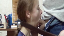 Russian amateur schoolgirl facefuck! Fuck her teeny mouth!