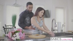 Babes – Valentina Nappi sucks some BBC in the kitchen